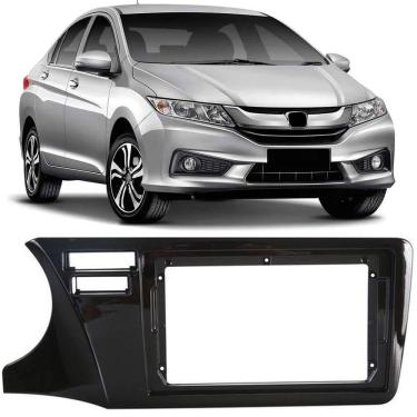 Imagem de Moldura De Painel 2 Din 9" Polegadas Honda City 2015 2016 2017 2018 2019 2020
