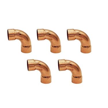 Imagem de HVAC Premium Encaixe de cobre 1 polegada (dimensão externa HVAC) 7/8 polegadas (dimensão interna do encanamento) - conector de encaixe de cotovelo de 90 graus de cobre - 99,9% cobre puro - pacote com