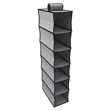 Imagem de Euro Home - Prateleira organizadora Pequena para closet e armários com 6 Divisórias - CST7962