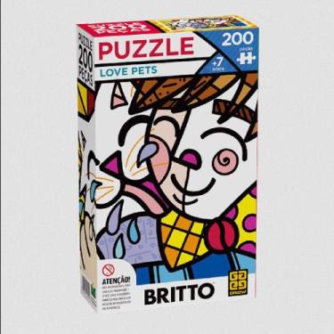 Imagem de Puzzle 200 Pecas - Romero Britto - Love Pets Grow