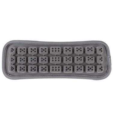 Imagem de Para cinto de segurança almofada de ombro carro para cinto de segurança almofada de ombro para uma condução mais confortável aliviar a pressão cinto de segurança elástico mochila alça curta almofada universal 8,4 x 24,8 cm (cinza)