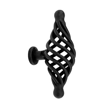Imagem de Puxadores pretos de gabinete, porta de ferro ou gaveta, preto, 8,8 cm