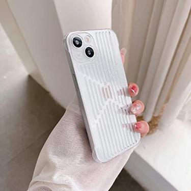 Imagem de Estojo de dissipação de calor respirável ultrafino sem moldura para iPhone 13 12 11 Pro Max Plástico rígido Candy Color Cover, transparente, para iphone 13