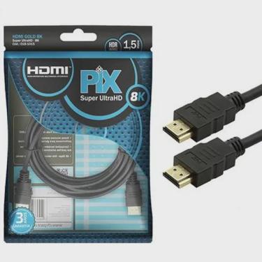 Imagem de Cabo hdmi 1,5 Metros 2.1 8K ultra HD 3D 19 Pinos chip sce 018-1015