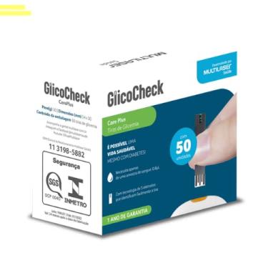 Imagem de Tiras de Glicemia - Care Plus - Caixa com 50un - Multi Saúde - HC489