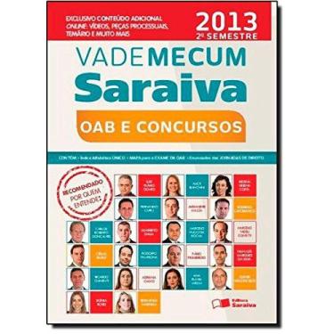 Imagem de Vade Mecum Saraiva Oab E Concursos - 2013