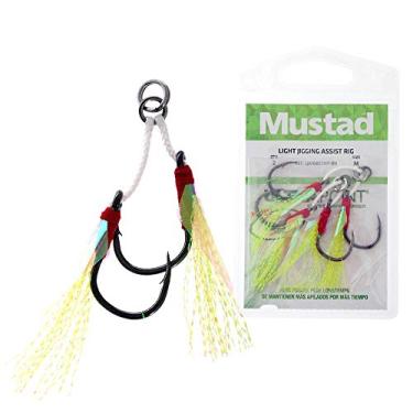 Imagem de Mustad Equipamento de pesca Light Jigging Assist Rig L (pacote com 2), multicolorido, tamanho 1/0