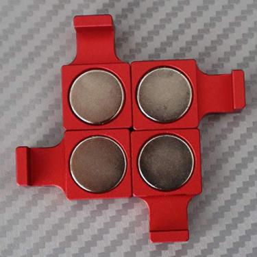 Imagem de Suportes paralelos magnéticos grandes e fortes atualizados. Torno, CNC, Kurt, ferramentas de maquinista (vermelho magnético mais forte)