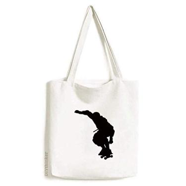 Imagem de Bolsa esportiva de lona para jogador, patinação, bolsa de compras, bolsa casual