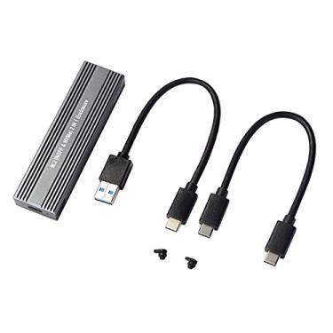 Imagem de Gabinete M2 SSD Gabinete NVME M.2 para USB Tipo C 3.1 Adaptador SSD para Dual Protocol NVME PCIE NGFF Chave M/B Caixa de disco SSD Caixa SSD-pekdi