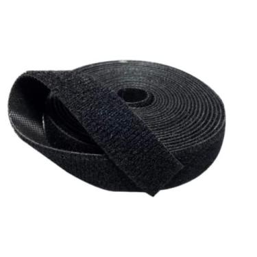 Imagem de Fita Preta Organizador De Cabos Dupla Face 3m X 2cm