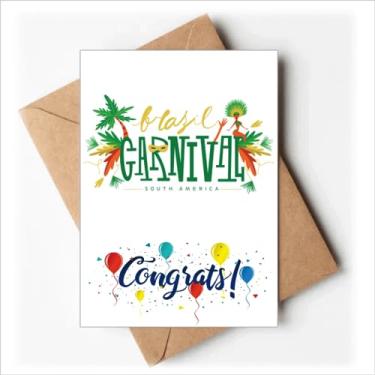 Imagem de DIYthinker Hula Head South Element Art Déco Cartões de Casamento de Parabéns Envelopes de Saudação