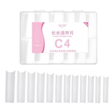 Imagem de CIADAZ 240 pçs meia capa unhas falsas pontas de unhas longas stick-on unhas falsas para embeber fora extensões de unhas ferramenta de arte do prego