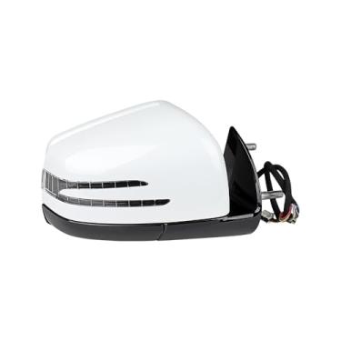 Imagem de Astra Depot Espelho retrovisor branco para mão direita com memória aquecida elétrica ajuste luz de piso, luz de piso, compatível com Mercedes W164 ML350 ML300 ML500 X164 GL350 GL350 GL550 GL550 20050