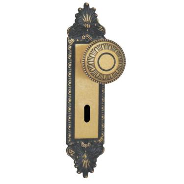 Imagem de Fechadura Interna Espelho Aço 40mm MGM Colonial Bronze Latonado