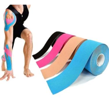 Imagem de Kit 2 Kinesio Tape, Fita Adesiva, Bandagem Elástica, Fisioterapia, Esportes
