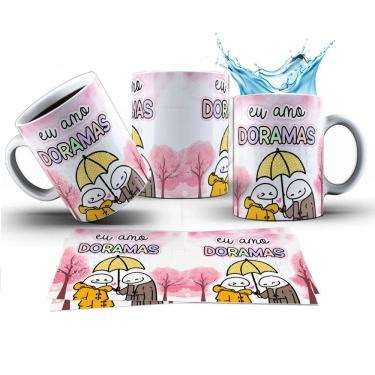 Imagem de Caneca 325ml Flork Eu Amo Doramas Dorameira K-drama