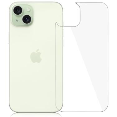 Imagem de Duolamila [Pacote com 2] Protetor de tela traseira para iPhone 15 para iPhone 15, protetor de tela de vidro temperado antiarranhões/bolhas, película traseira ultrafina para iPhone 15 (6,1 polegadas)