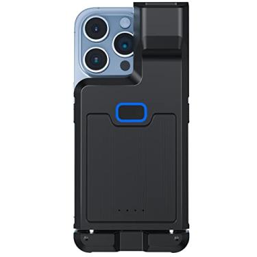 Imagem de Scanner de código de barras Bluetooth 2D QR, clipe traseiro ajustável sem fio, scanner de código de barras para leitor de código de matriz de dados 1D 2D, funciona com iPhone, Android, iOS para