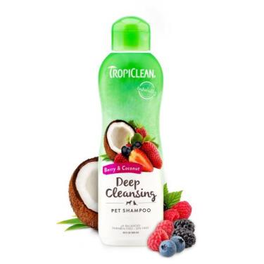 Imagem de Shampoo Para Cães Tropicclean Berry & Coconut Deep Cleaning 590ml - Tr