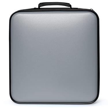 Imagem de TIMCORR Estojo para CD - Estojo de armazenamento de DVD com capacidade de 432 CDs, organizador para transporte, suportes de DVD, pastas de armazenamento de CD e fichário organizador de DVD para mídia