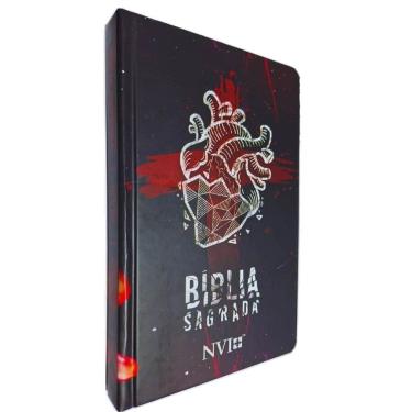 Imagem de Bíblia Sagrada Slim NVI Capa Dura Edição de LuxO Coração de Pedra Casa Publicadora Paulista