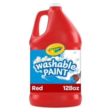 Imagem de Crayola Washable Red Paint, 1 Gallon Size, Painting Supplies in Bulk