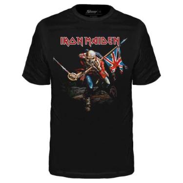 Imagem de Camiseta Infantil Iron Maiden The Trooper Oficial Stamp