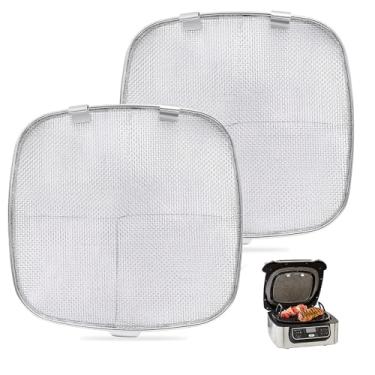 Imagem de Yidata 2 peças de aço inoxidável Splatter Shield Air Fryer acessórios peças de reposição para modelo Ninja Foodi, HOGA0734-2PCS-YI