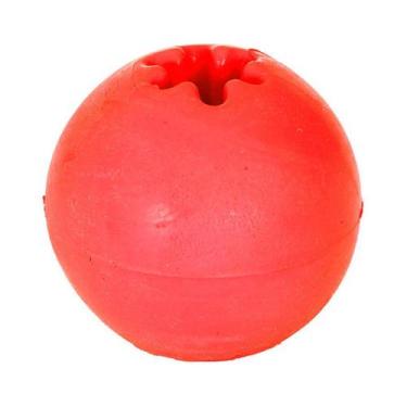 Imagem de Brinquedo Furacão Pet Bola de Borracha Maciça para Adestramento Vermel