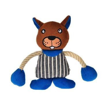 Imagem de Brinquedo Chalesco Urso com Corda para Cães e Gatos