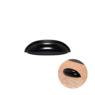 Imagem de Puxador Concha Meia Lua Preto Acetinado - Speed, Concha meia Lua, Zama