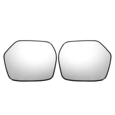 Imagem de X AUTOHAUX Par de reposição de vidro retrovisor esquerdo direito do carro com placa traseira vidro branco aquecido para Honda CR-V CRV 2007-2011
