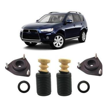 Imagem de 2 Kit Dianteiro Outlander 2007/2013 Coxim Rolamento Batente - QualyKit