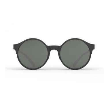 Imagem de Óculos de Sol Redondo Yoface YO13 Unissex, Preto, Preto, Único