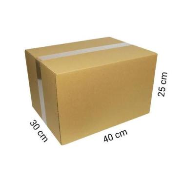 Imagem de Kit com 50 Caixas de Papelão 40x30x25 - Nacional Embalagens