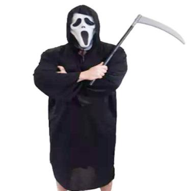 Imagem de Fantasia Morte Pânico com Foice e Capuz - A.R Variedades MT