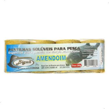 Imagem de Pastilha Pesca Bigua Carpa Cabeçuda Amendoim 280g S/ Corante - Biguá, 