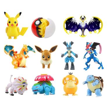 Imagem de Action Figure Pokemon Articulado Dentro Da Pokebola Boneco