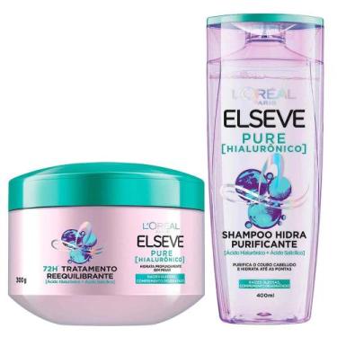 Imagem de Elseve Pure Hialurônico Kit  Shampoo + Creme de Tratamento, Kit