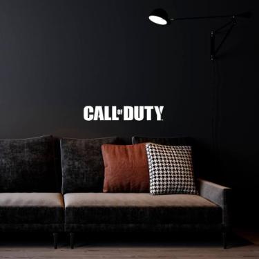 Imagem de Adesivo de Parede Logo Jogo Call of Duty Série Guerra Decoração Quarto