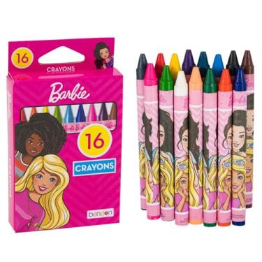 Imagem de Giz de cera Barbie | Caixa de giz de cera Barbie | Giz de cera para meninas | Colorir Barbie | Acessórios Barbie | Artesanato Barbie | 16 unidades | Multicolorido (moderno, 1, contagem)