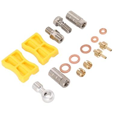 Imagem de Conector da Mangueira do Freio das Bicicletas, Conjunto Fácil da Mangueira do Freio das Bicicletas Hidráulicas da Instalação da Liga de Alumínio para a Esperança