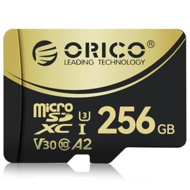 Imagem de ORICO Cartão de memória V3 microSDXC UHS-I de 256 GB, leitura de 180 MB/s (requer leitor DDR 220), 160 MB/s, gravação UHD 4K, U3, Class10, V30, A2, Micro SD para Drone, cartão TF de console de jogos