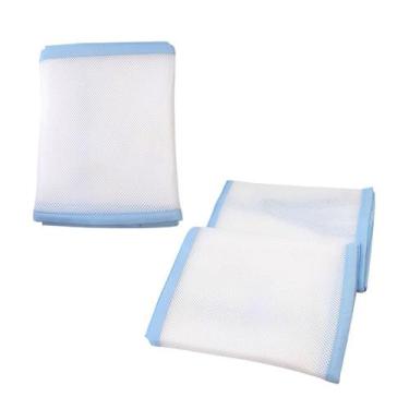 Imagem de Tela Protetor Respiravel De Berço Baby Deluxe Azul Maior Circulação De