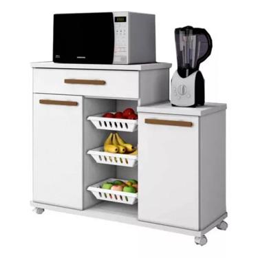 Imagem de Armário Fruteira 2 Portas 3 Cestos 1 Gaveta Teresina Arte Móveis