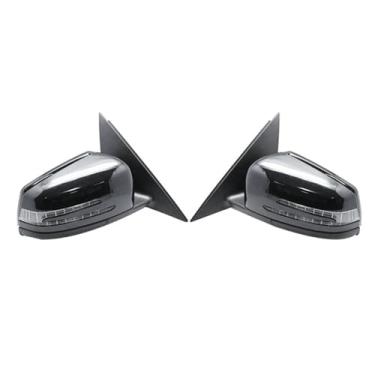 Imagem de Conjunto de capa de espelho retrovisor esquerdo e direito do carro compatível com Mercedes-Benz W212 E250 E300 E350 E400 E550 E63 AMG 2010-2016(Left+right)