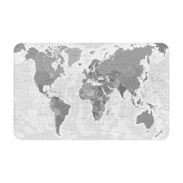 Imagem de PPZCXWP Tapete de banho de flanela - Tapete de banheiro antiderrapante de secagem rápida com estampas elegantes, tapete absorvente ecológico para chuveiro, à beira da piscina (designs vibrantes, 50 x