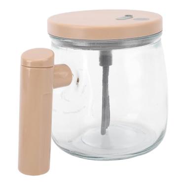 Imagem de Caneca de café de Mistura de Vidro, Coques Elétricos de Caneca de 400 Ml de Agitação Com Tampa e Alça, Copo de Mistura Automática Leve para café, Leite e Matcha, para o
