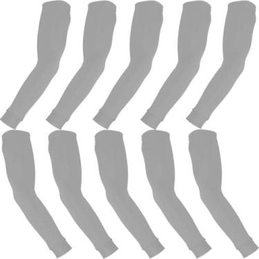 Imagem de Kit 5 pares de manguitos com proteção UV50+ - EX311, Branco, G